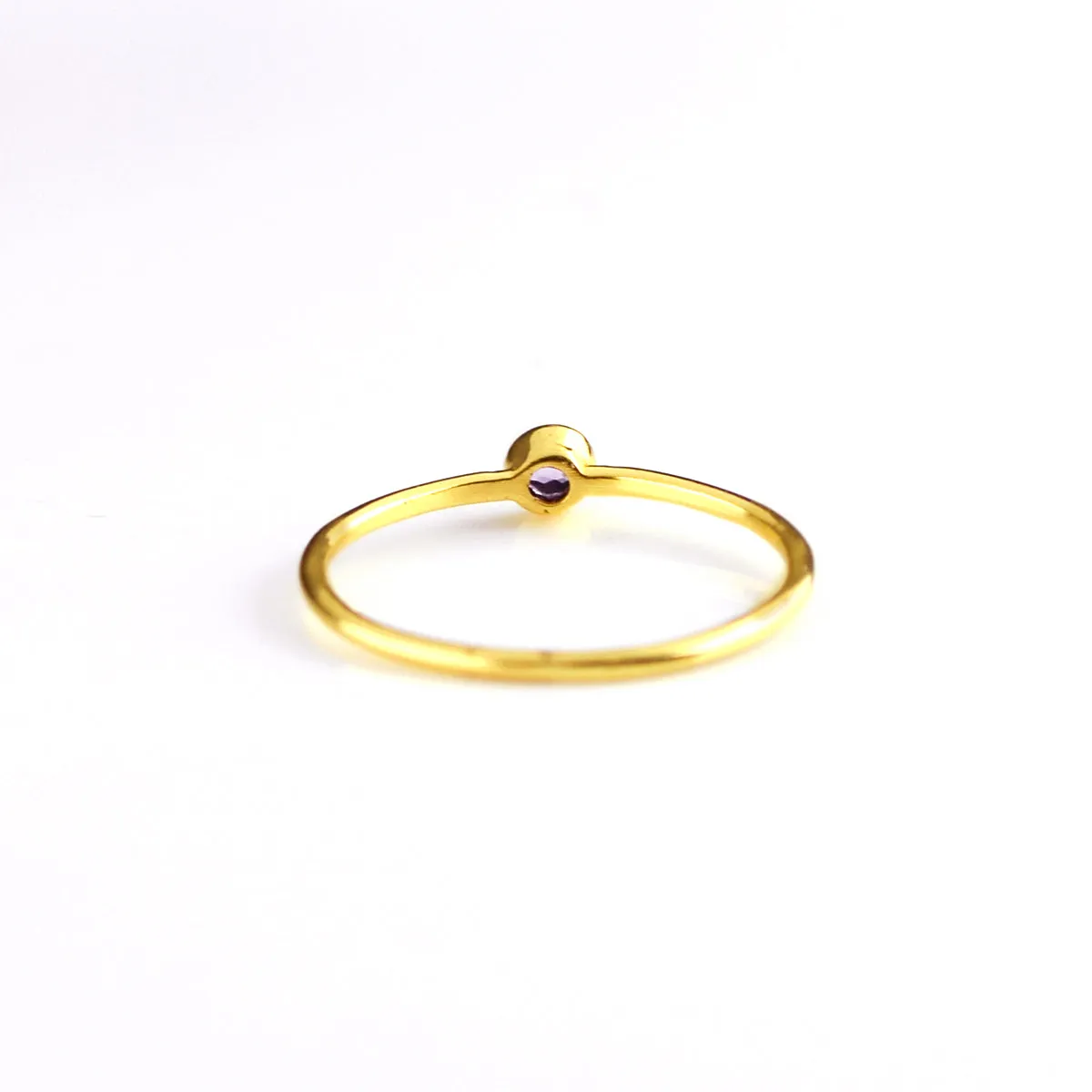 Dainty Stacking Peridot Ring : August Birthstone