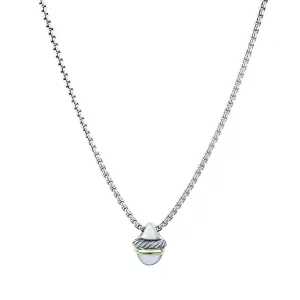 David Yurman Sterling Silver Chalcedony Acorn Pendant