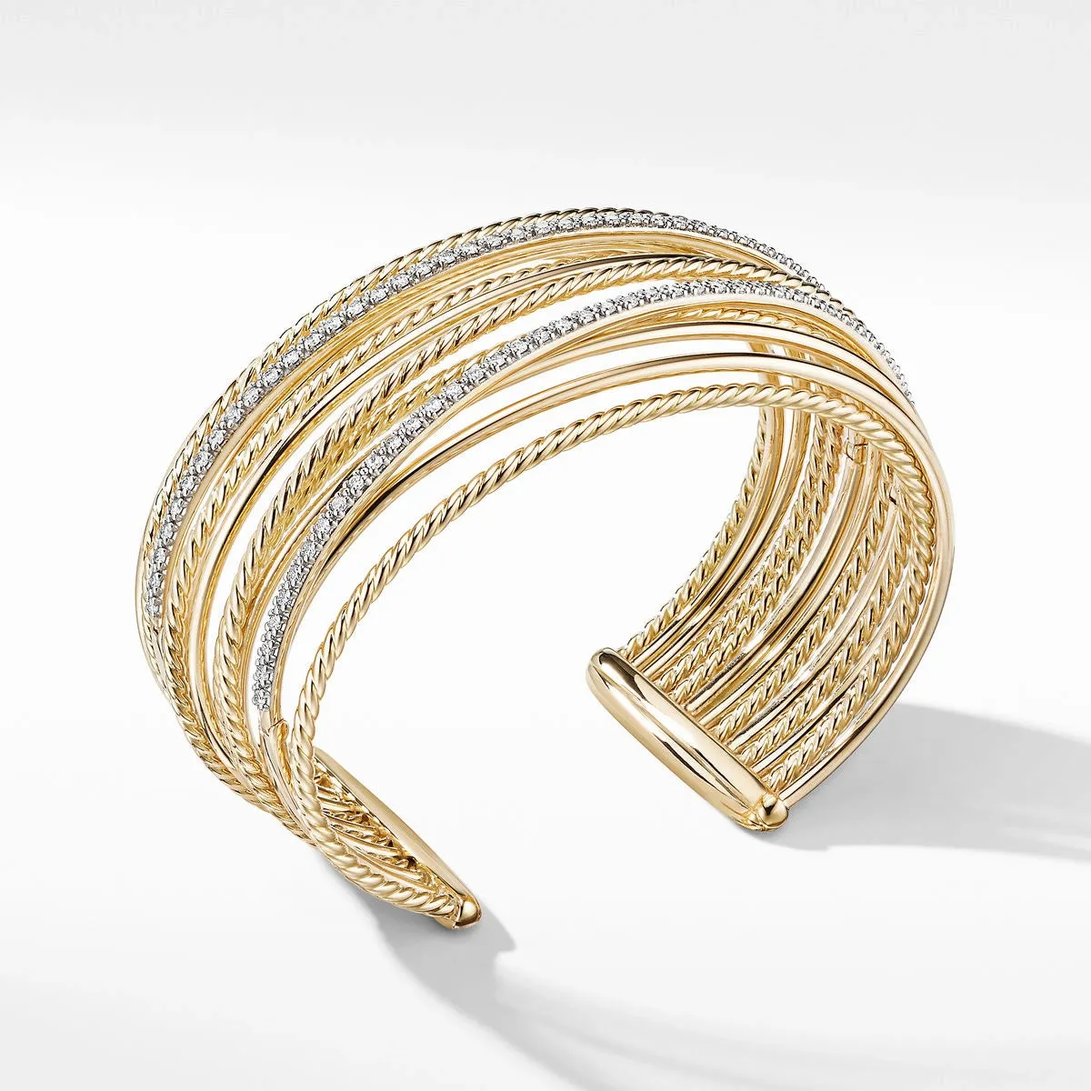 David Yurman Wide Crossover Cuff Bracelet