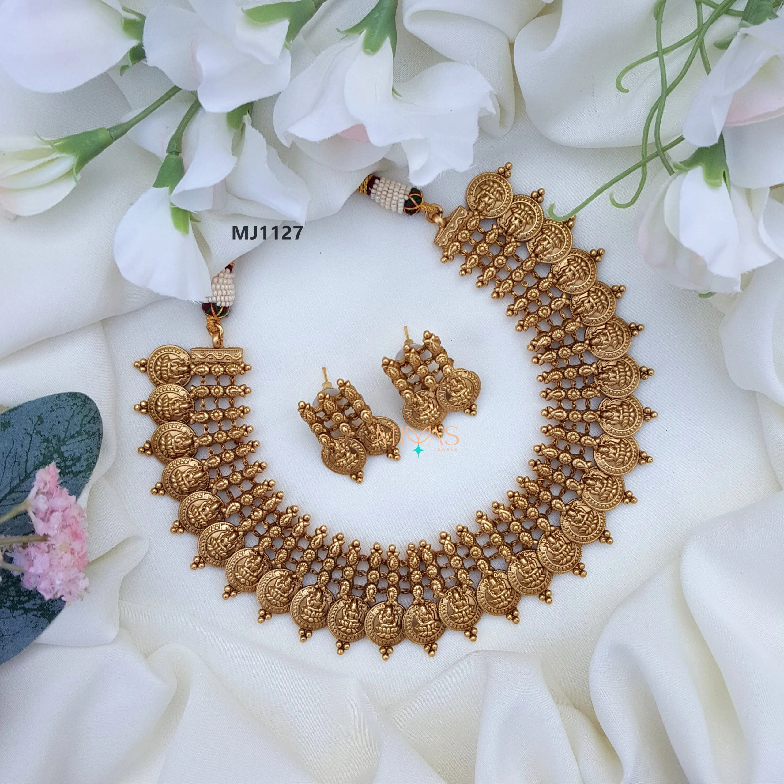 Elegant Lakshmi Coin Necklace