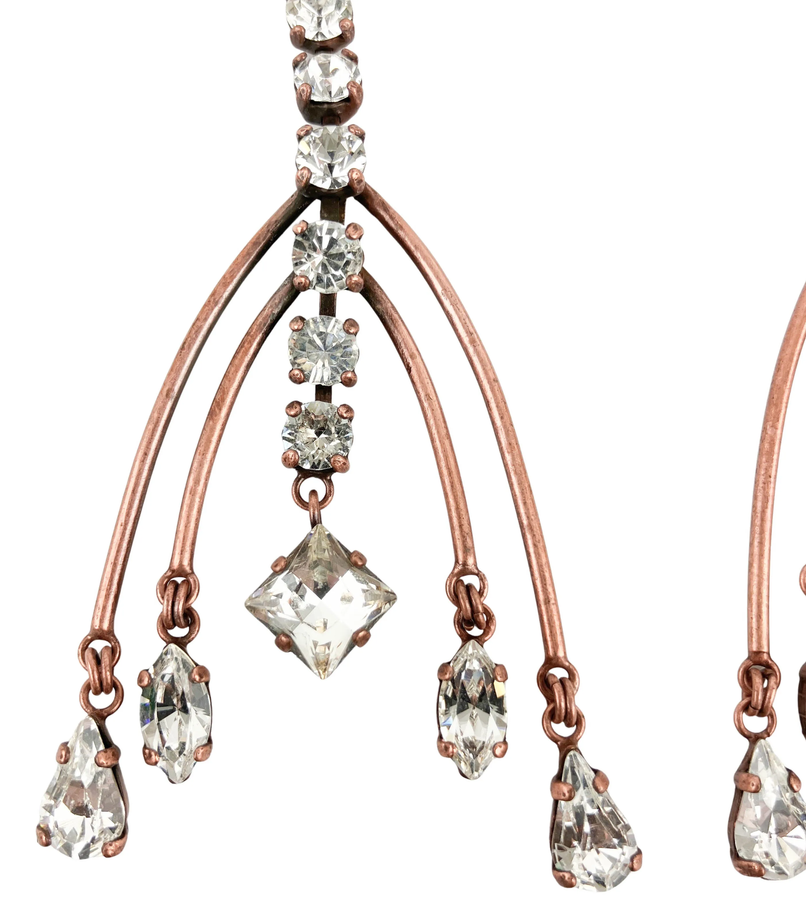 Erickson Beamon Chandelier Earrings in Copper