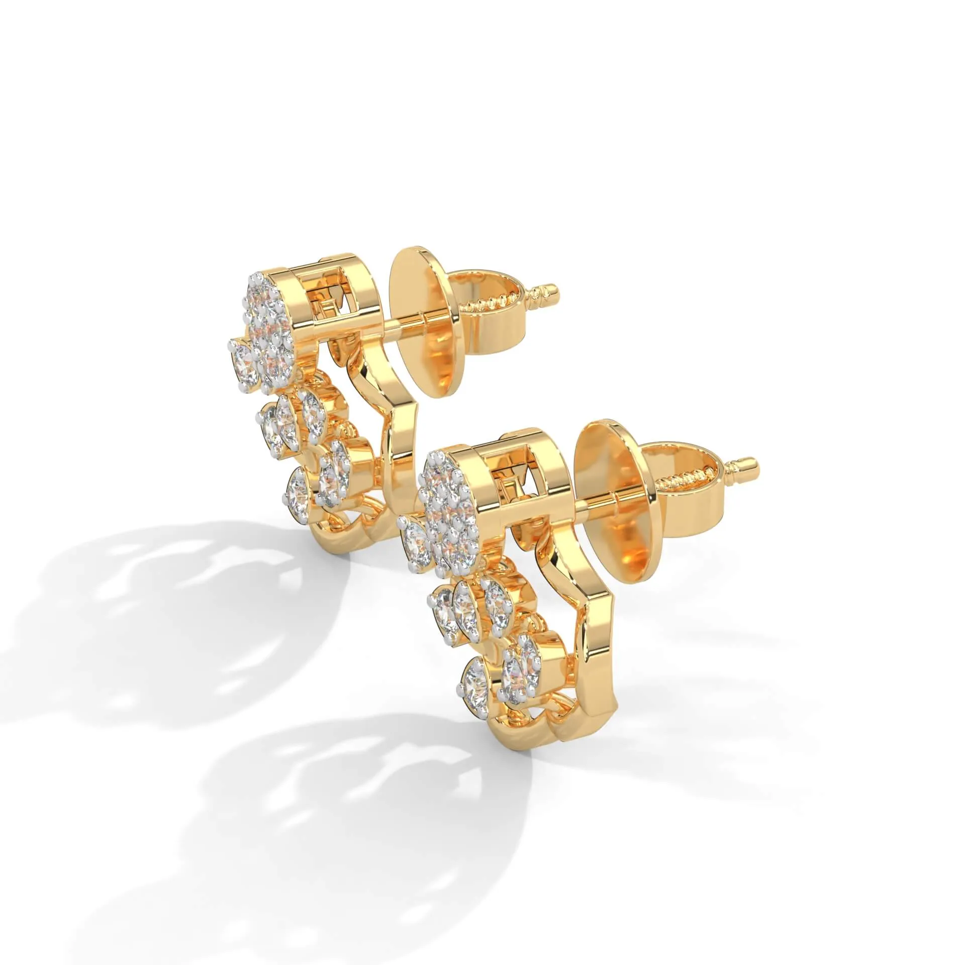 Esme Silver Earrings for Women | 22KT Gold Vermeil