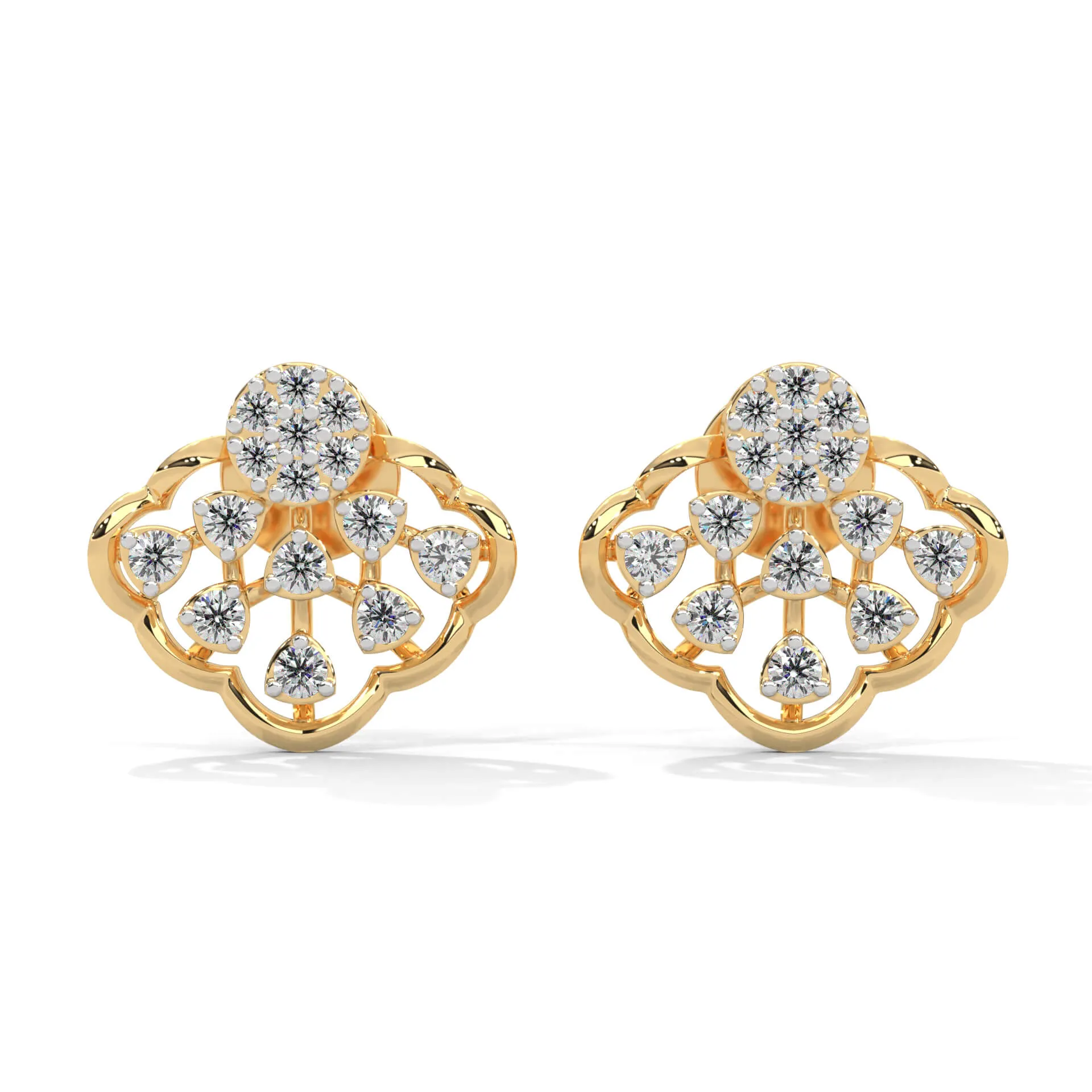 Esme Silver Earrings for Women | 22KT Gold Vermeil