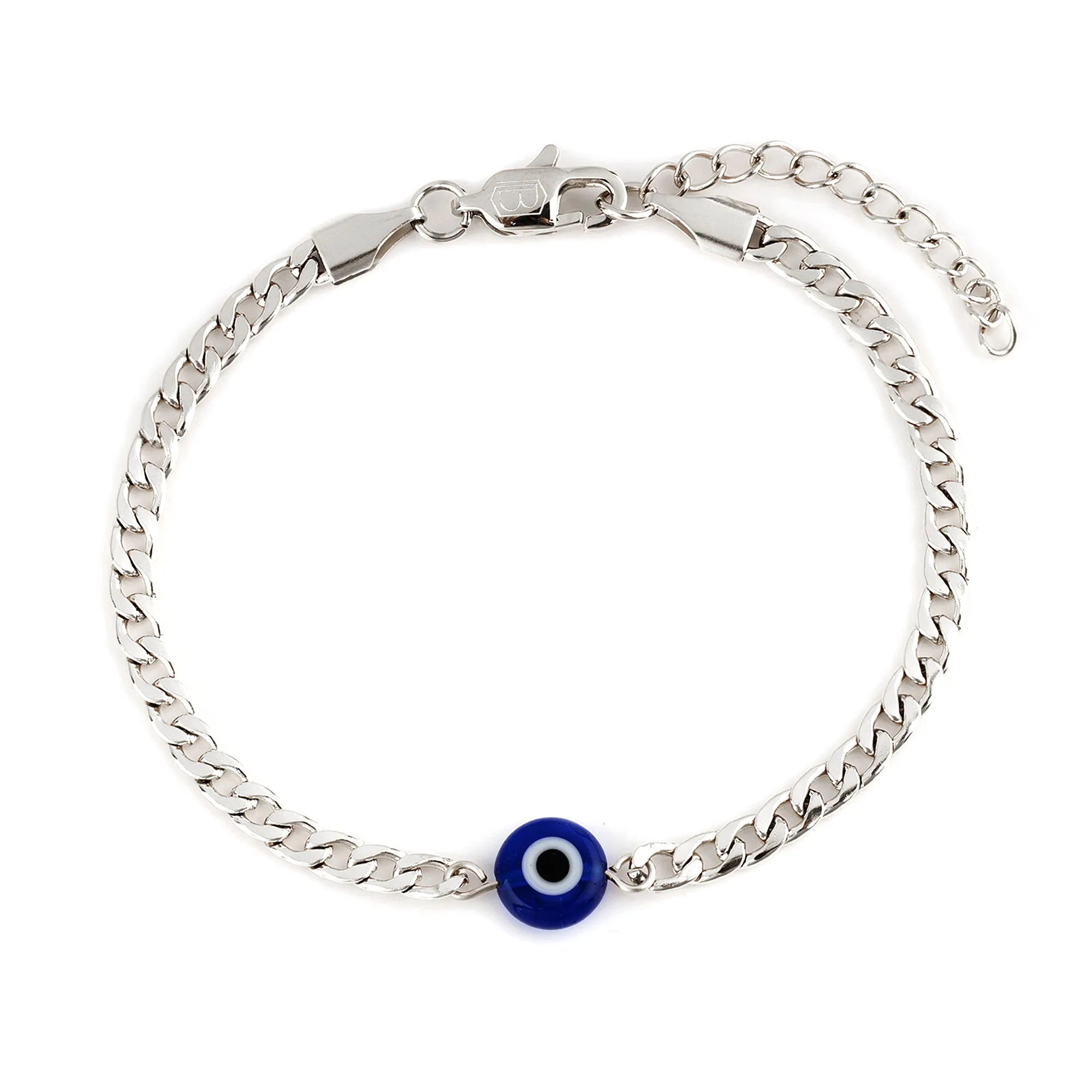 Evil Eye Silver Bracelet (Silver-Plated)