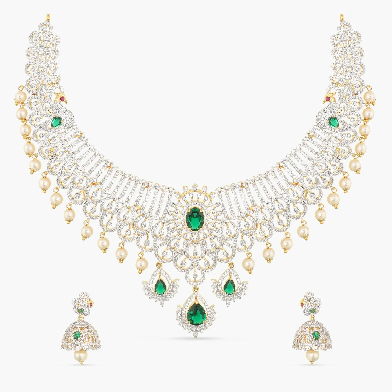 Ezra Nakshatra CZ Necklace Set