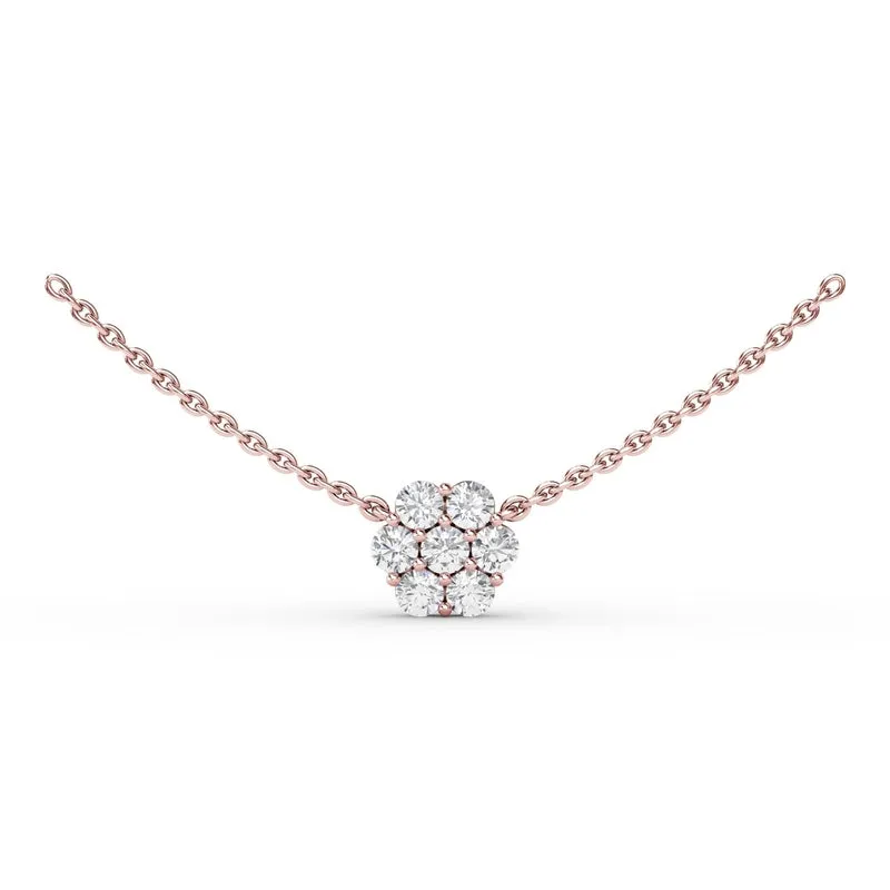 Fana Floral Diamond Necklace