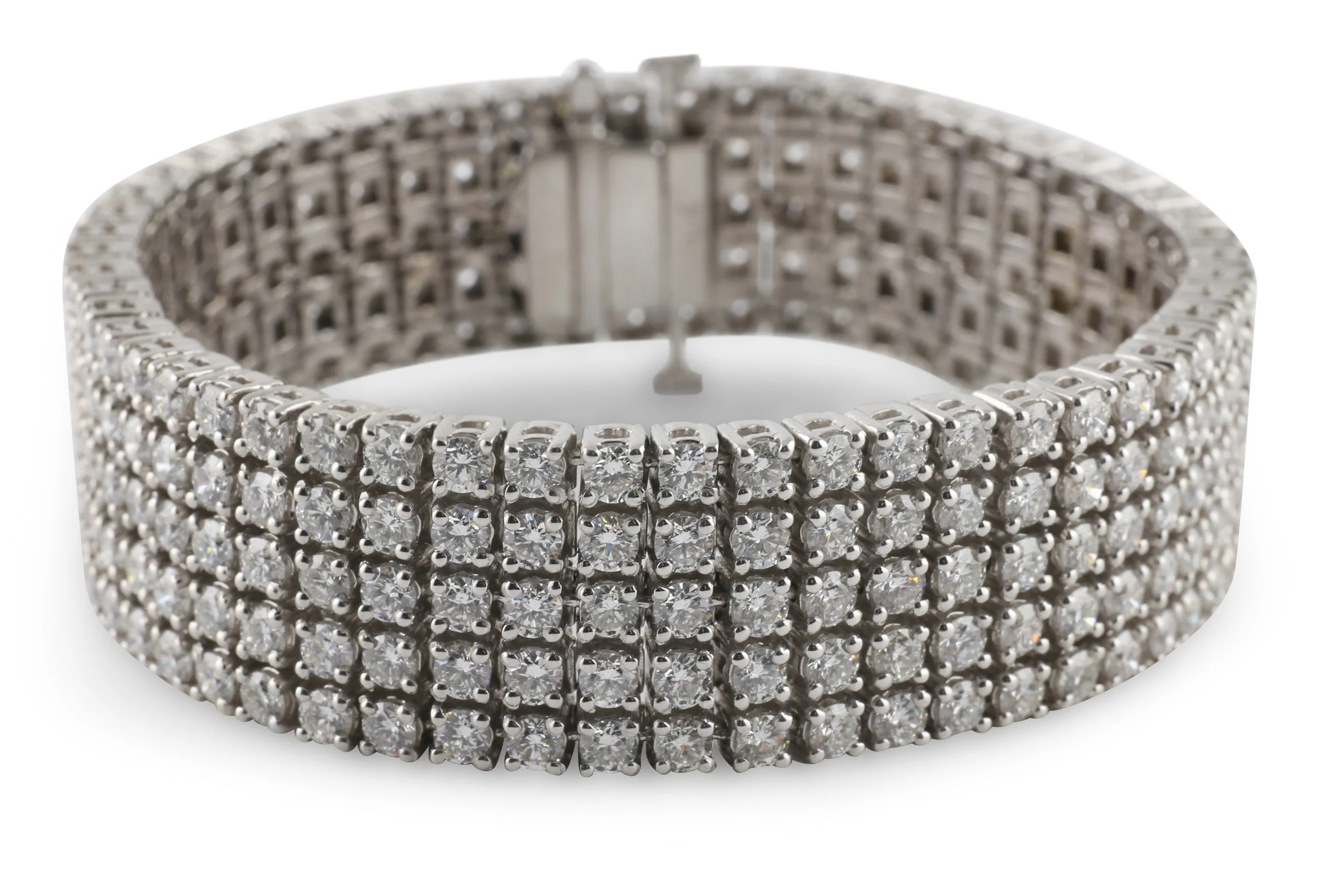 Five-Row Diamond Bracelet