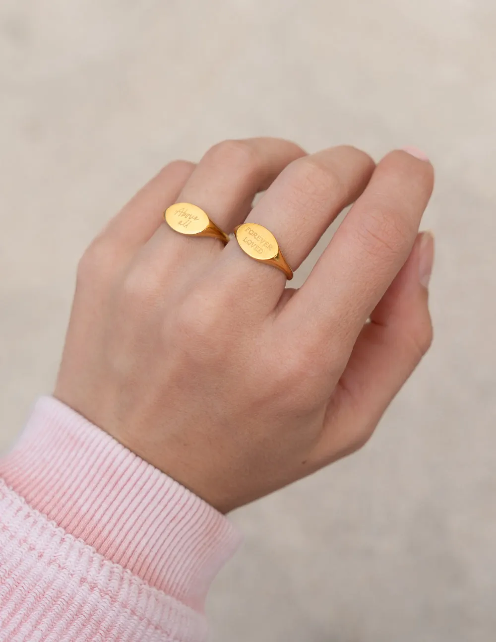 Forever Loved Oval Signet Ring