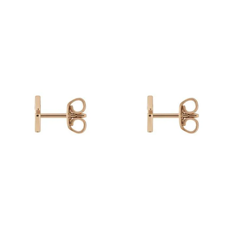 GC GG Running 18ct Rose Gold Stud Earrings