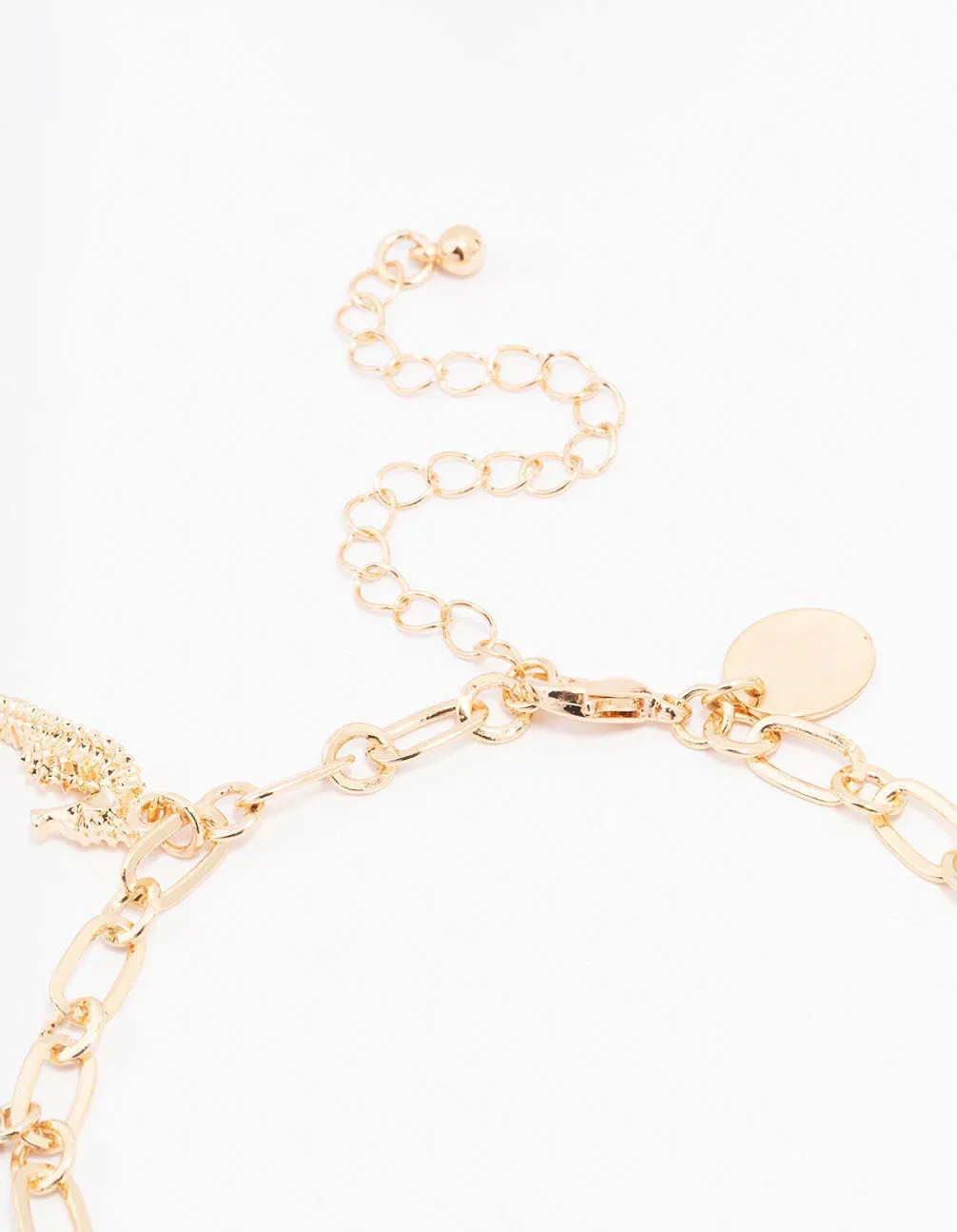 Gold Sea Charm Anklet