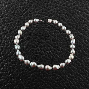 Gray Baroque Freshwater Pearl Necklace