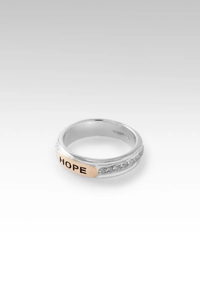 Hope Ring™ in White Zircon