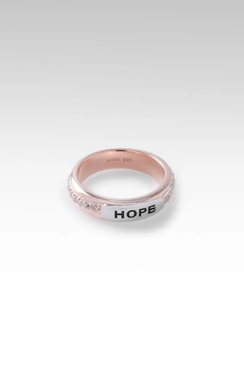 Hope Ring™ in White Zircon