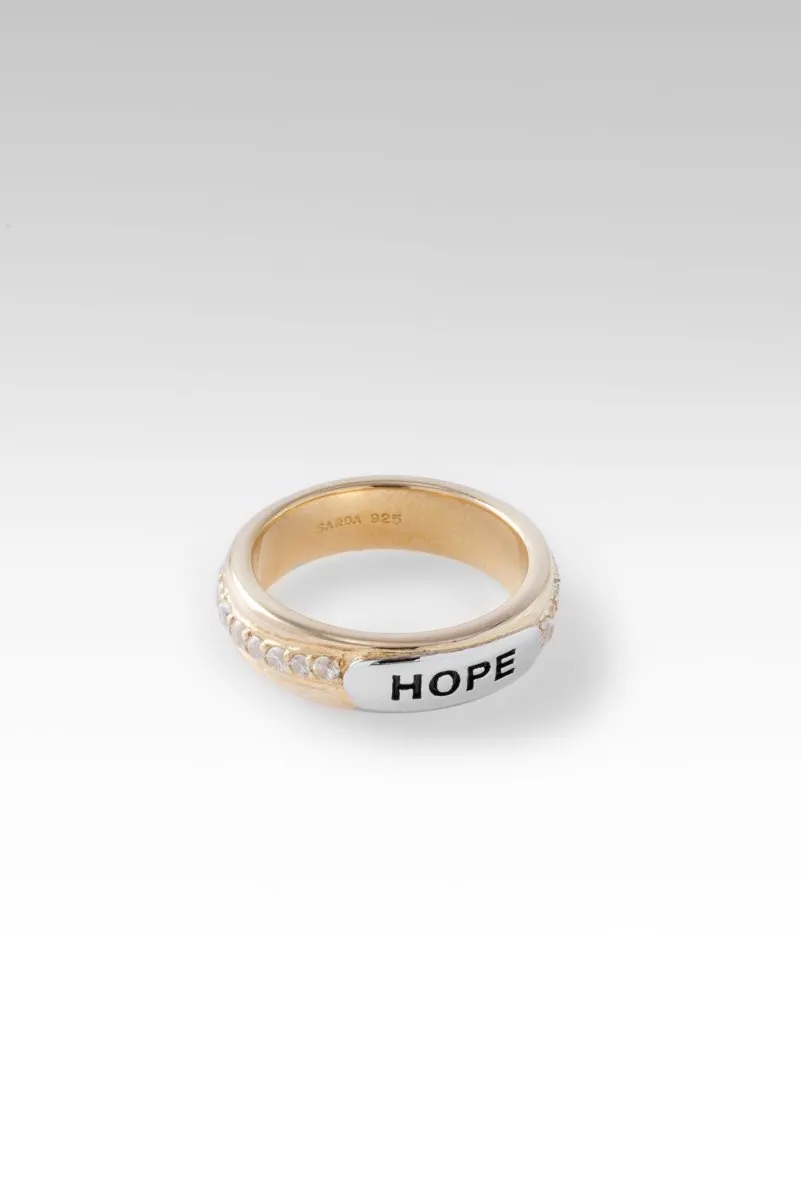 Hope Ring™ in White Zircon