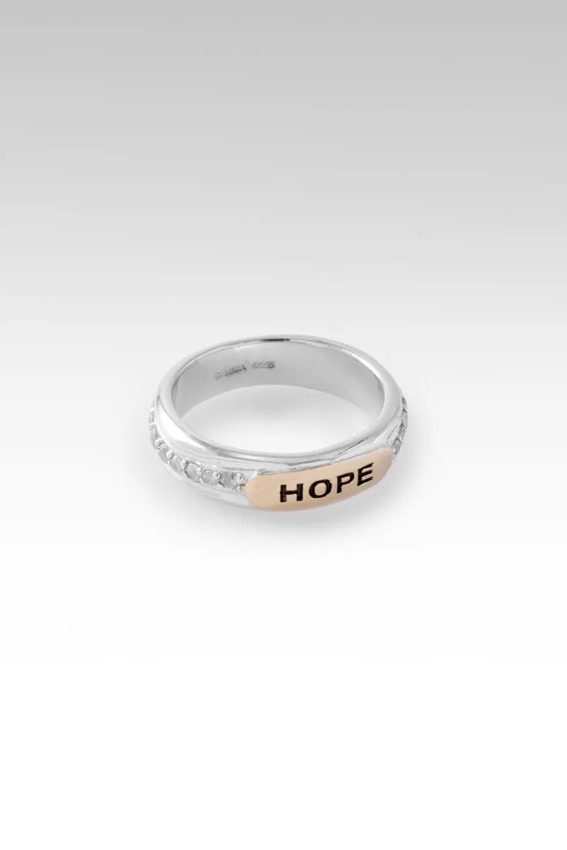 Hope Ring™ in White Zircon