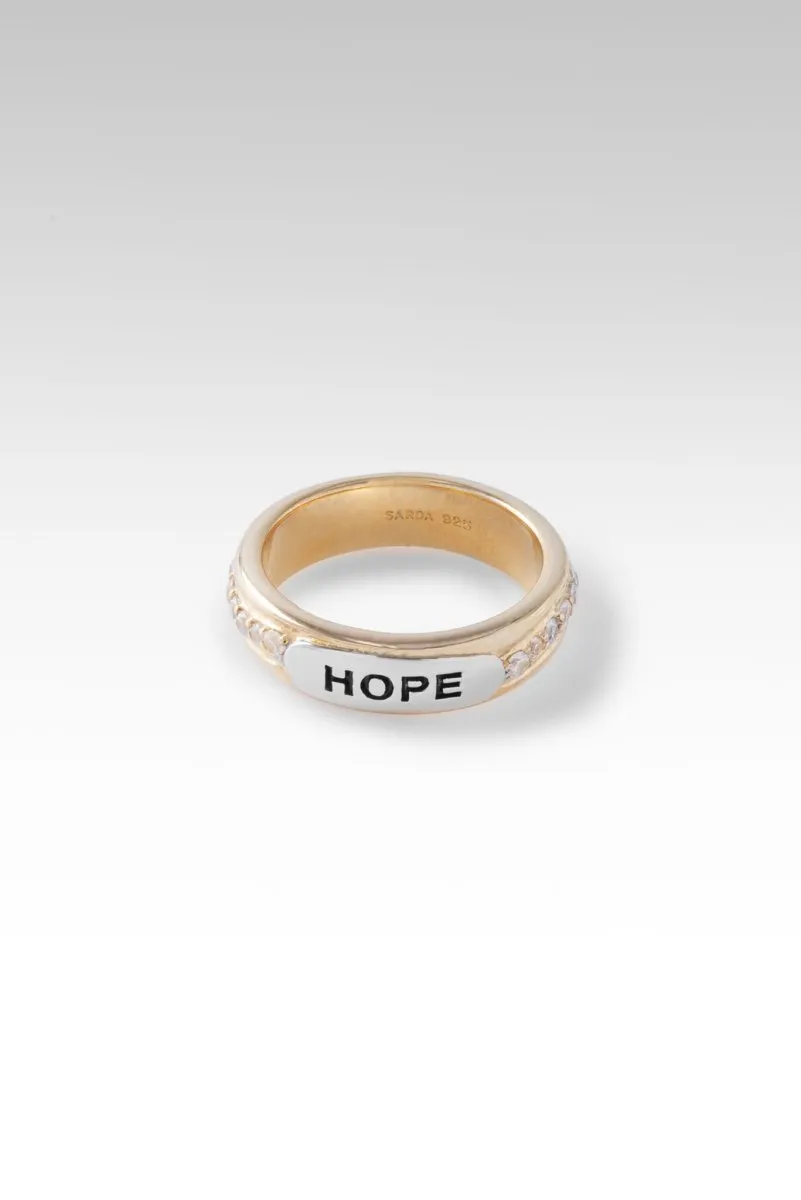 Hope Ring™ in White Zircon