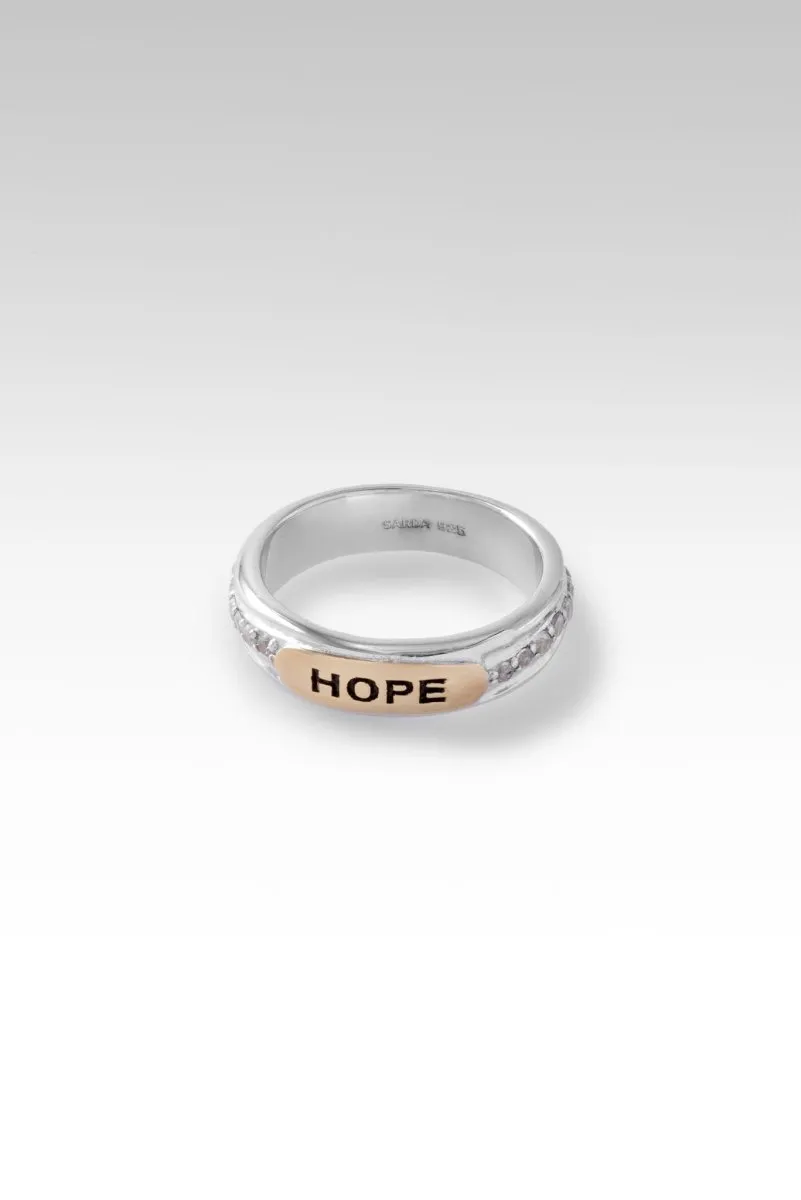 Hope Ring™ in White Zircon