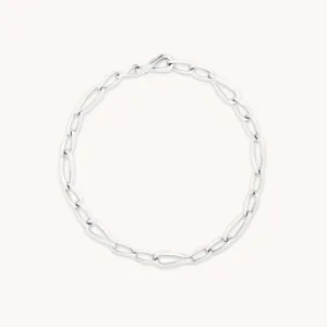 Infinite Slim Chain Bracelet in Silver