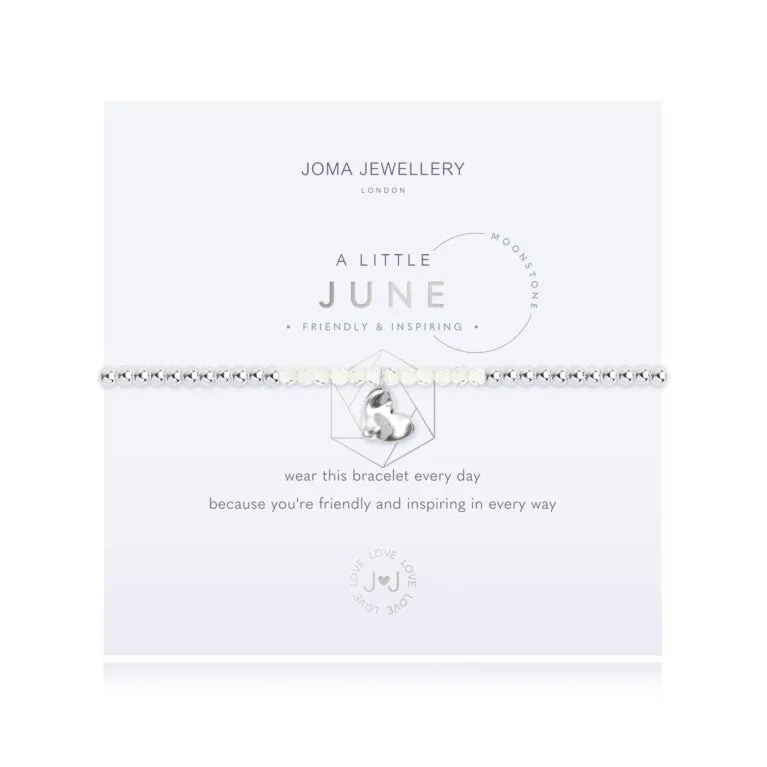 Joma Jewellery Bracelet - a little BIRTHSTONE JUNE MOONSTONE