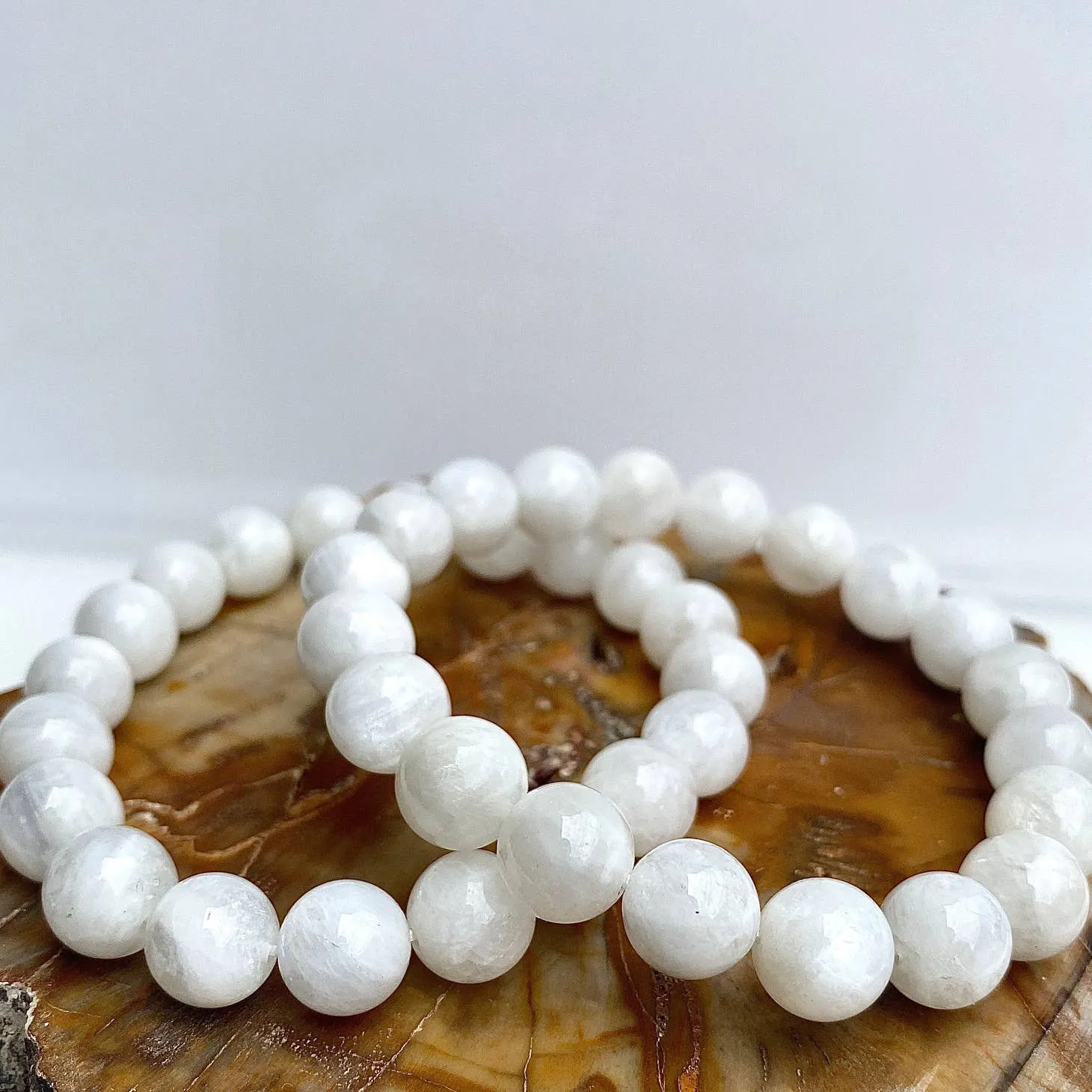 KayleeNYC Moonstone Stretch Bracelet