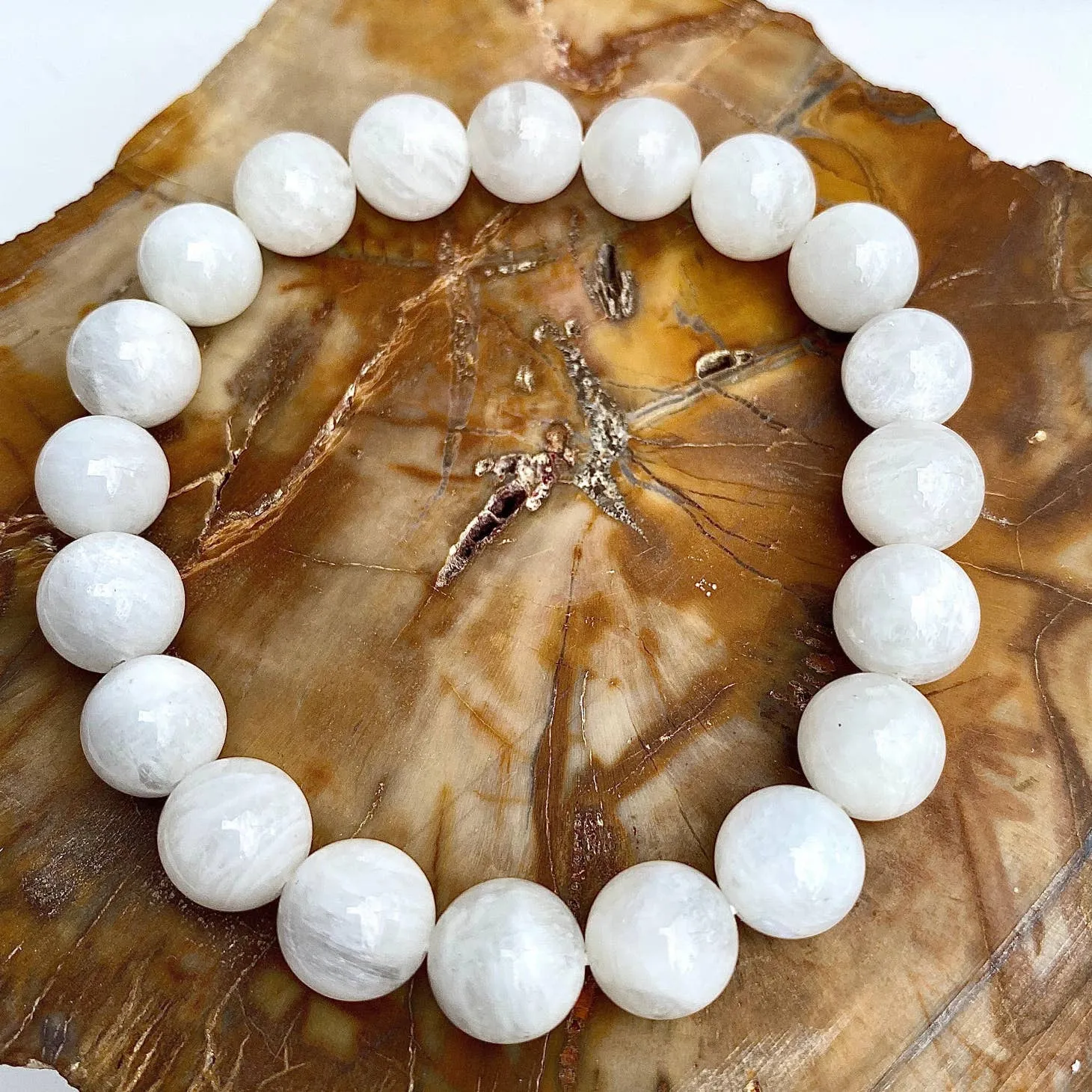 KayleeNYC Moonstone Stretch Bracelet