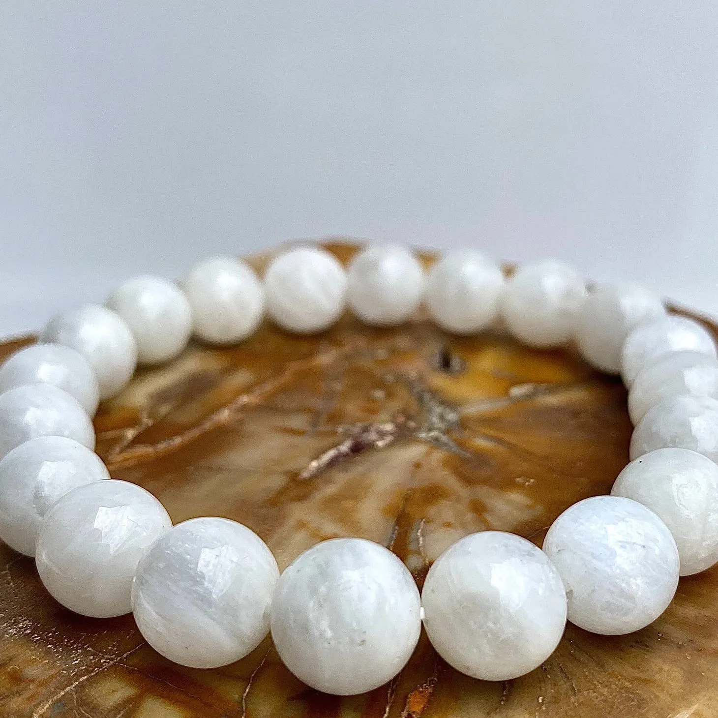 KayleeNYC Moonstone Stretch Bracelet