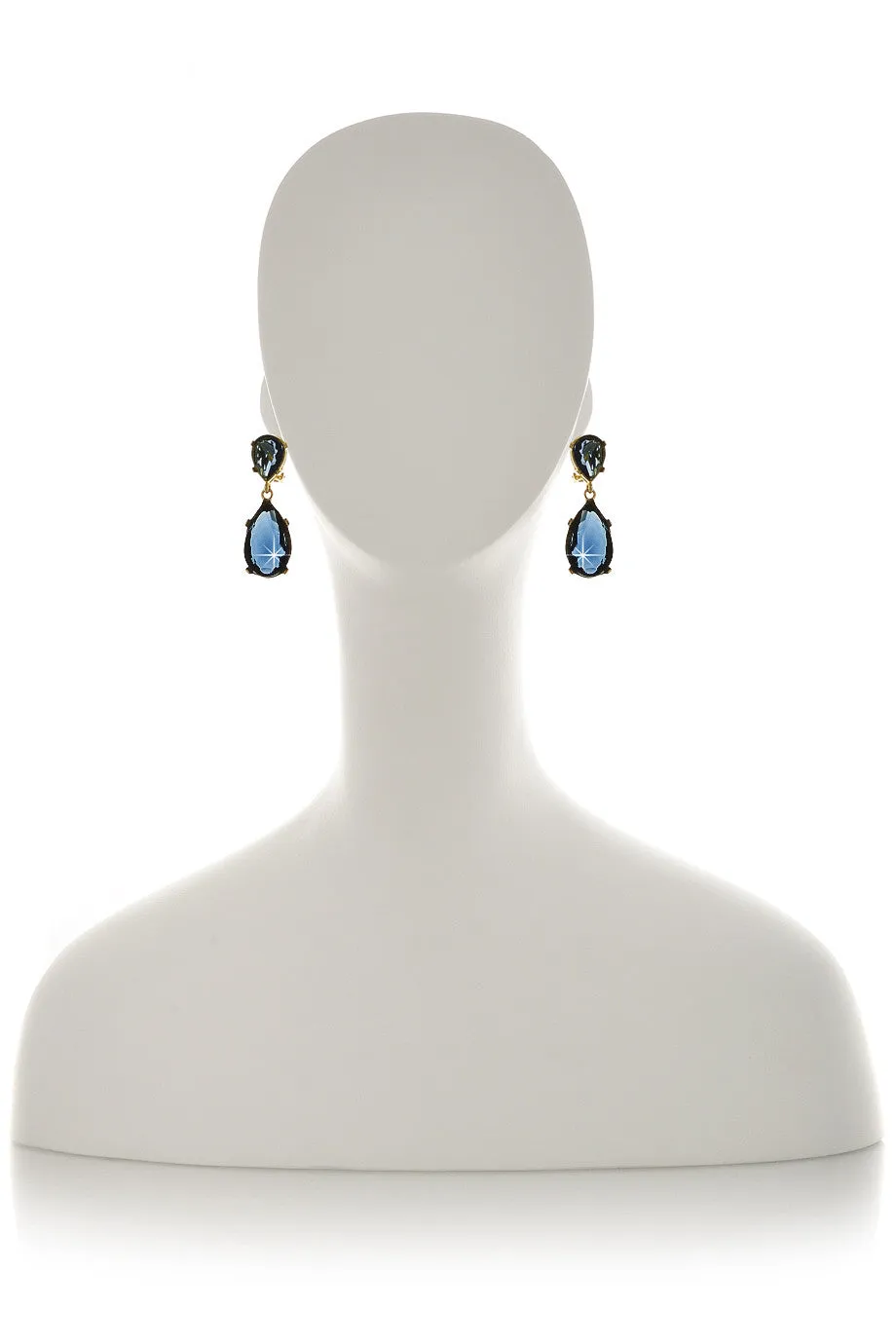 KENNETH JAY LANE ANGELINA Indigo Drop Earrings