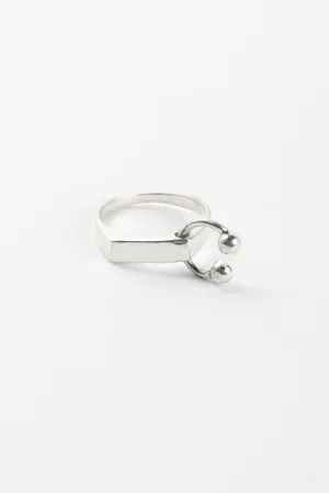 Kick In The Eye 'Zero' Ring With Horseshoe Piercing