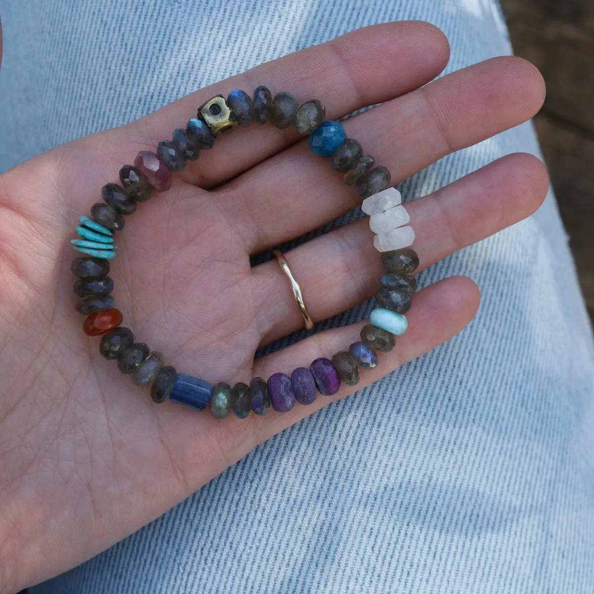 Labradorite & Kyanite Bracelet