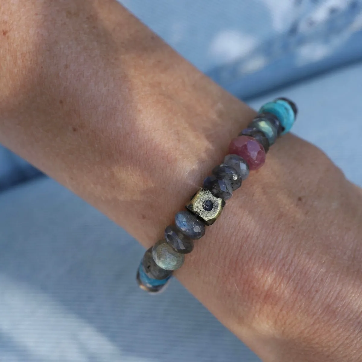 Labradorite & Kyanite Bracelet