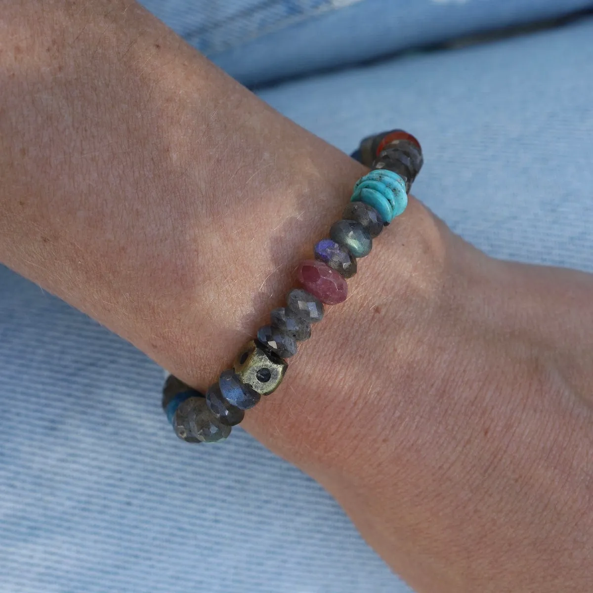 Labradorite & Kyanite Bracelet