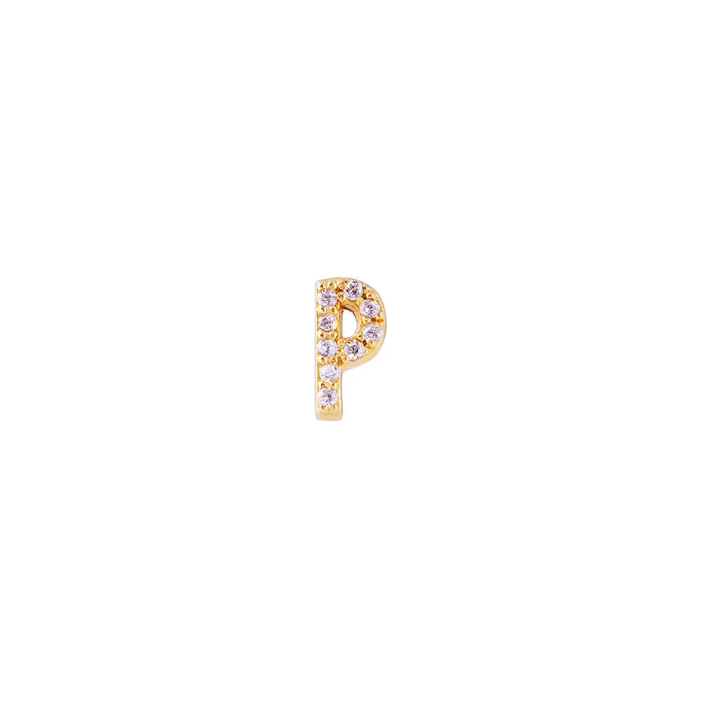 LETTER PAVE STUD - N