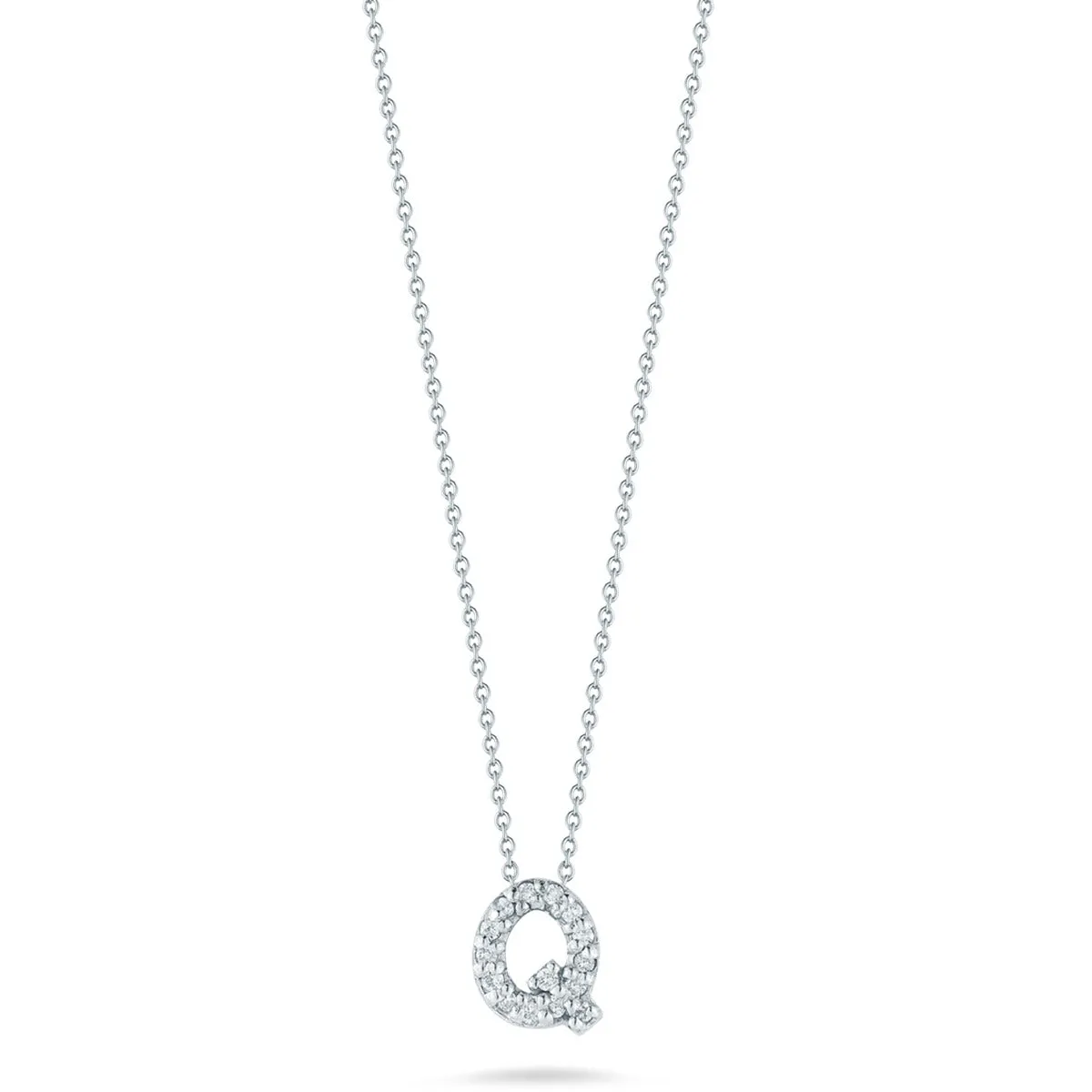 Love Letter Q Pendant with Diamonds