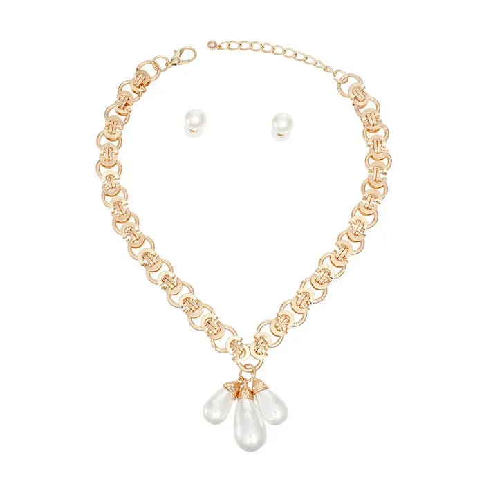 Mademoiselle Pearl Charm Necklace