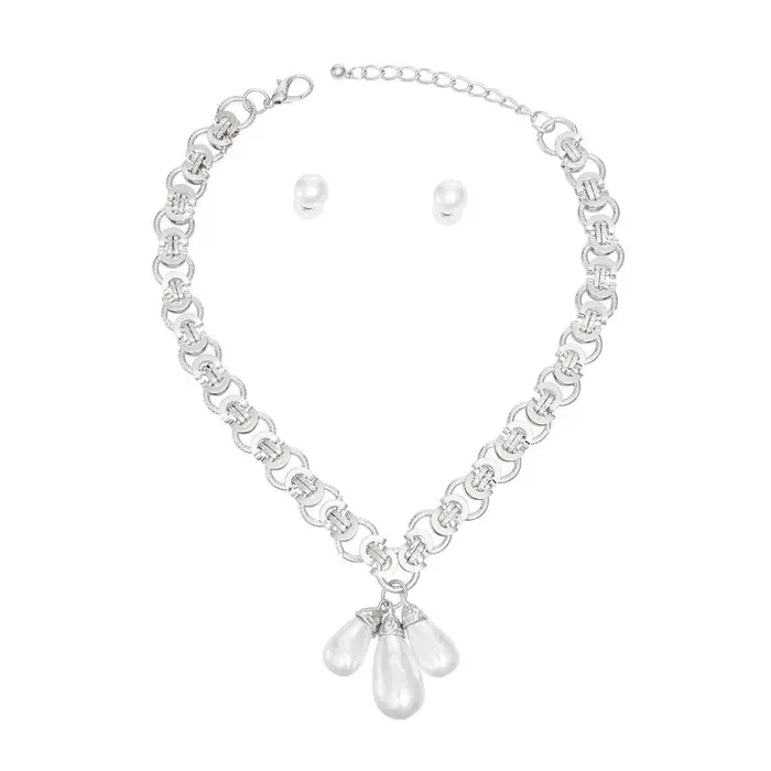 Mademoiselle Pearl Charm Necklace