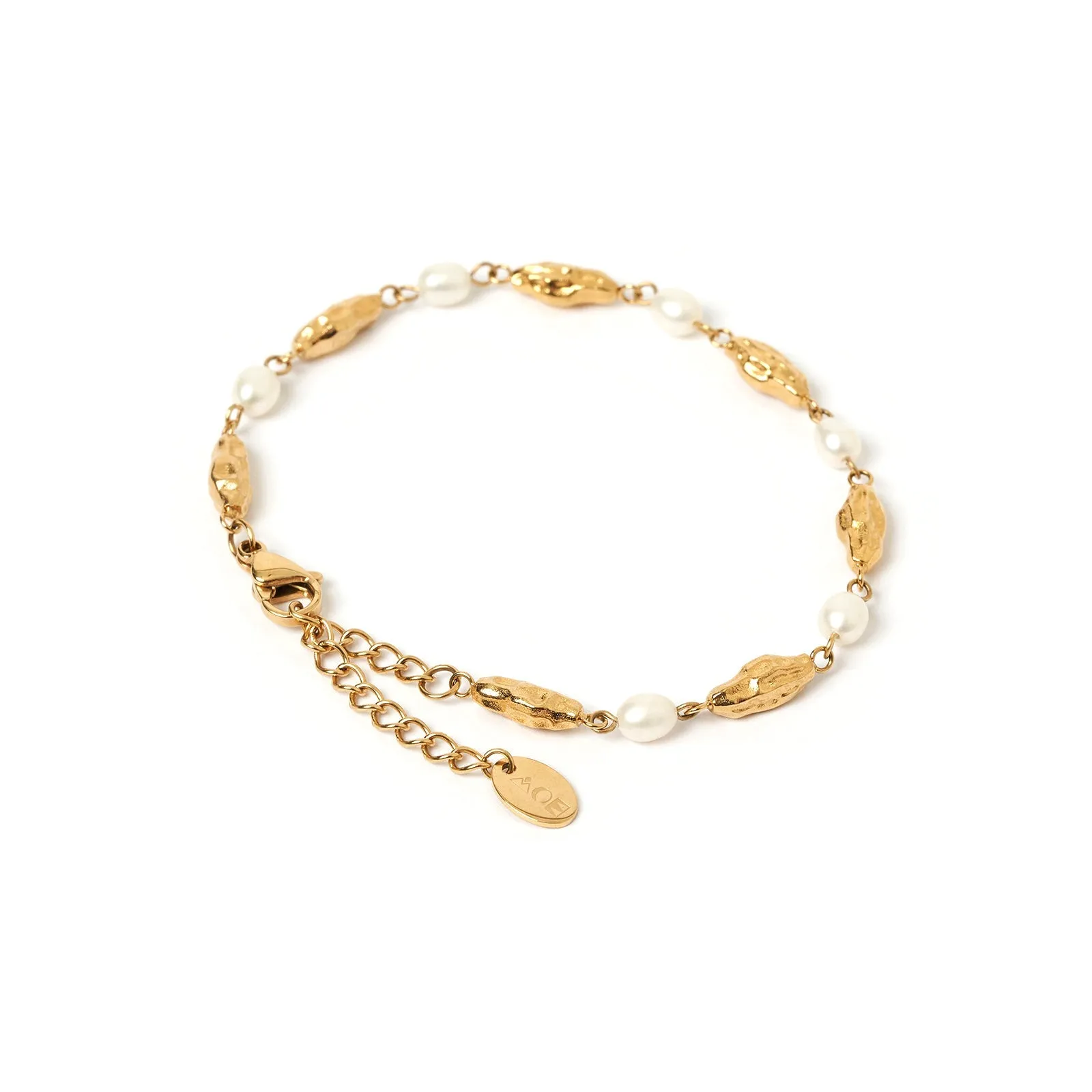 Mimi Pearl and Gold Bracelet