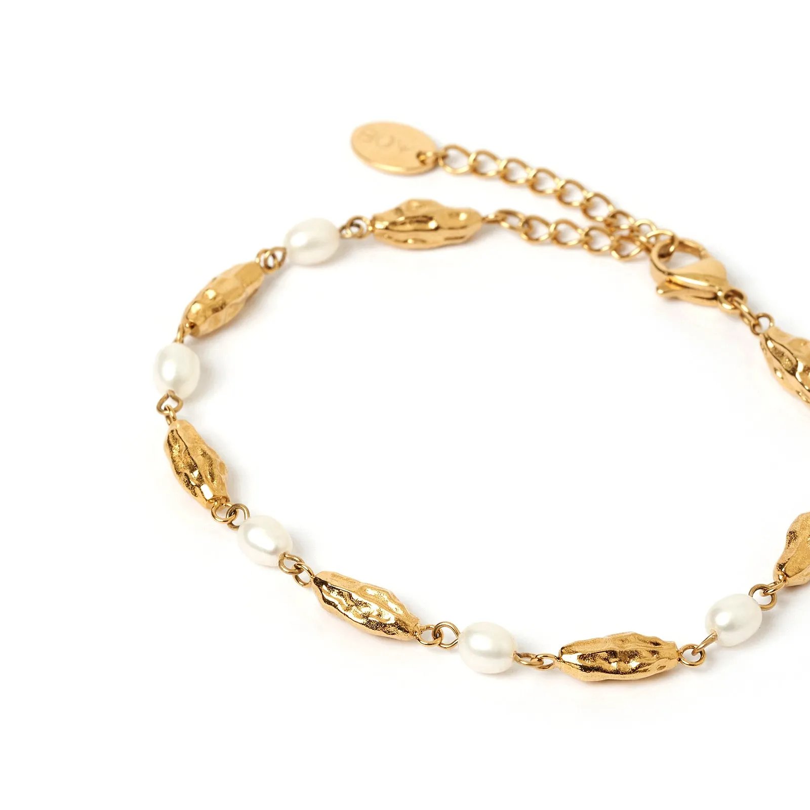 Mimi Pearl and Gold Bracelet