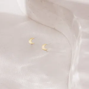 Moon Stud Earrings