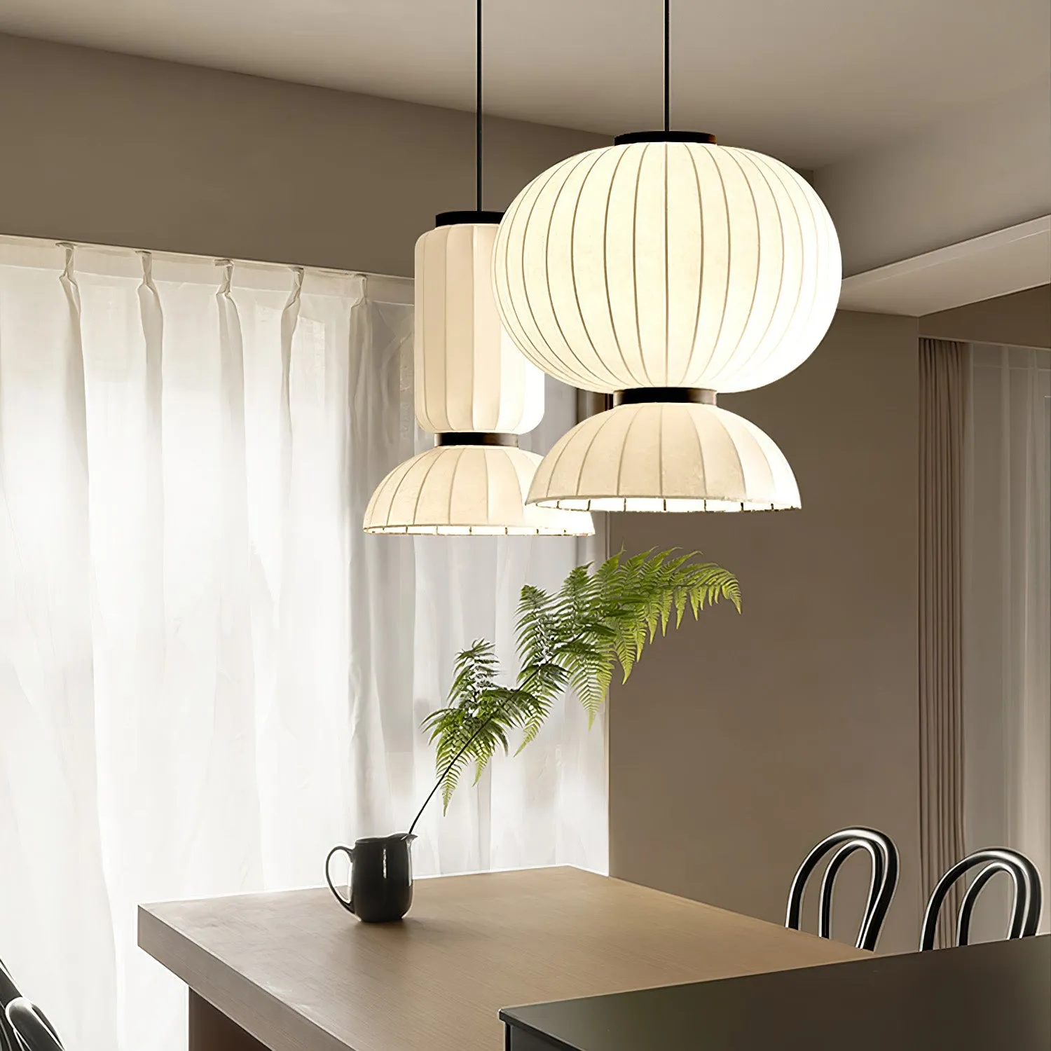 Mulberry Silk Lantern Pendant Light