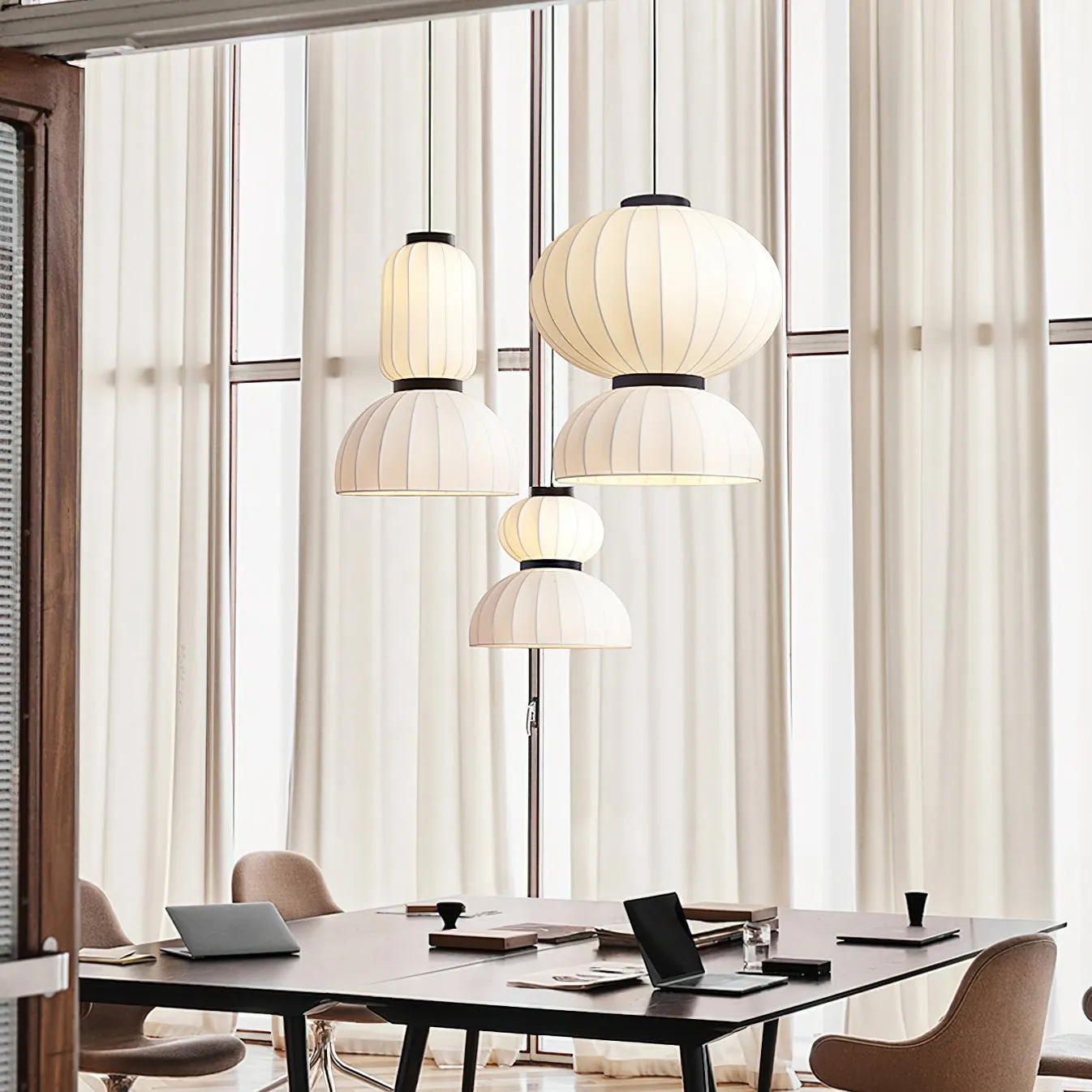 Mulberry Silk Lantern Pendant Light