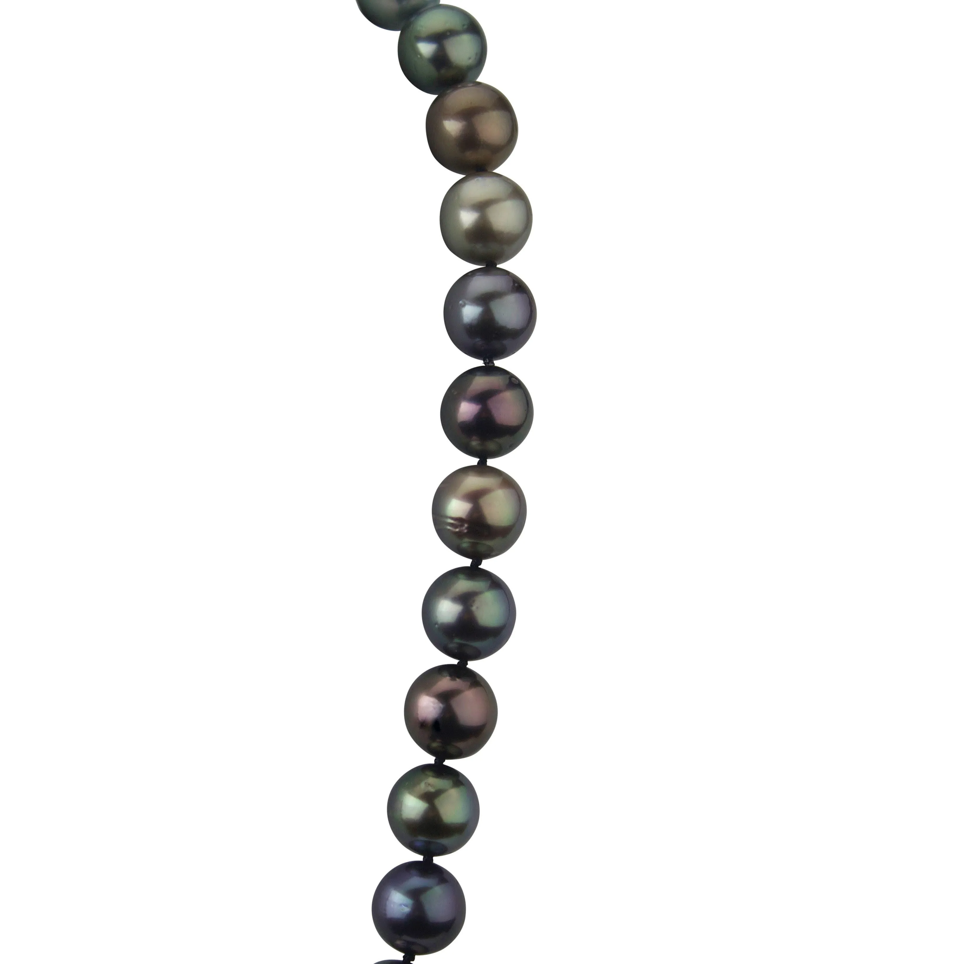 Multicolor Cultured 8-9mm Tahitian Pearl Single Strand Choker Necklace