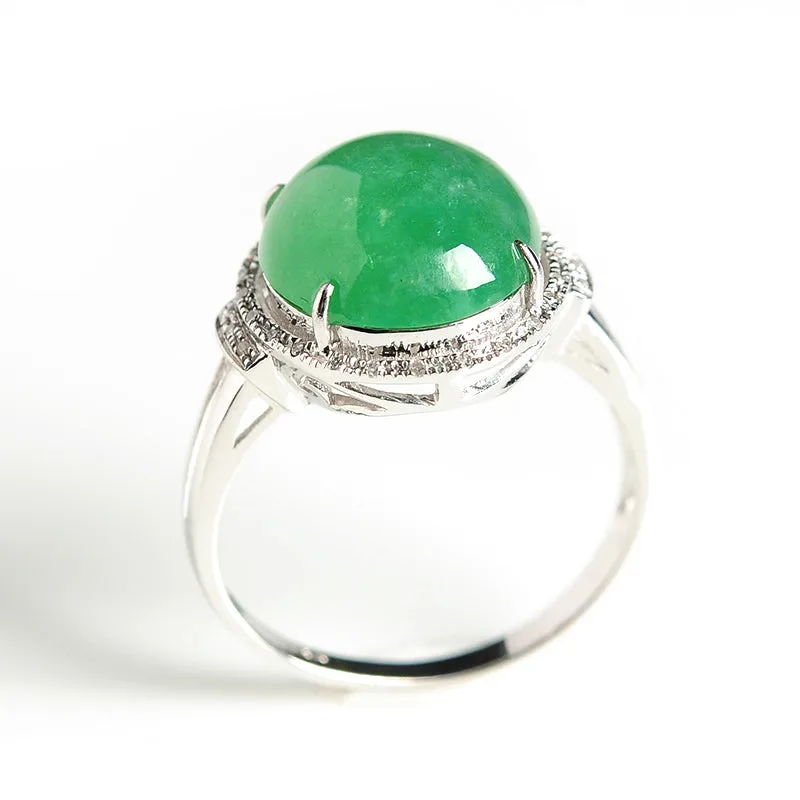 Natural Jade Ring Jadeite Gold Cicada Ring RG18