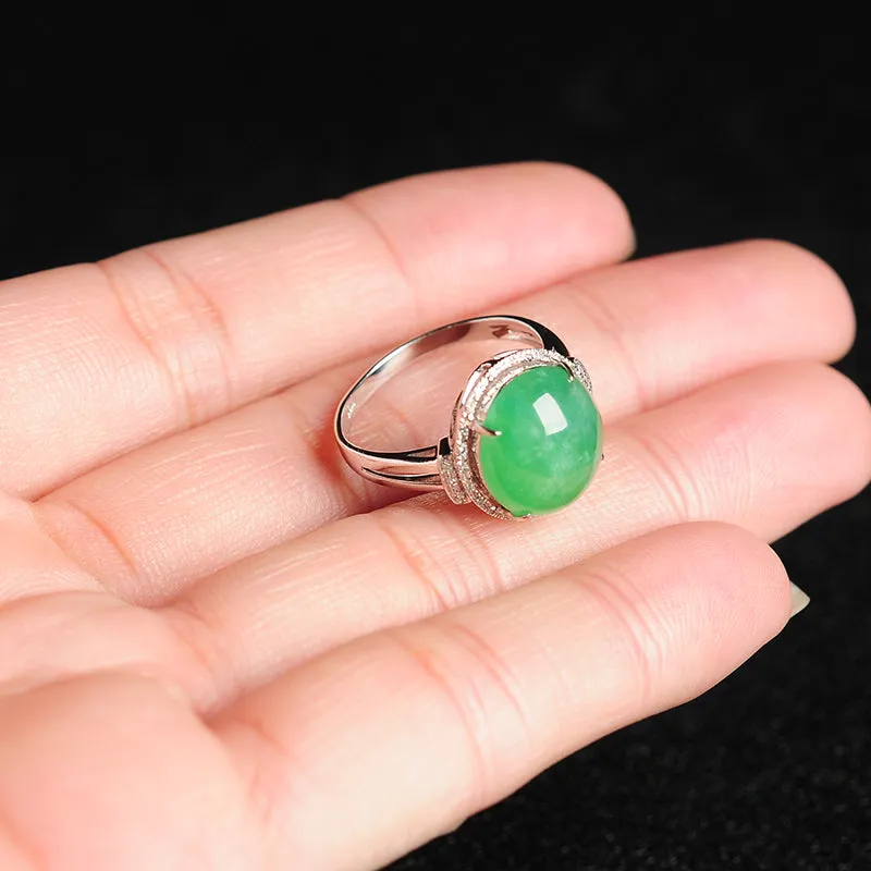 Natural Jade Ring Jadeite Gold Cicada Ring RG18