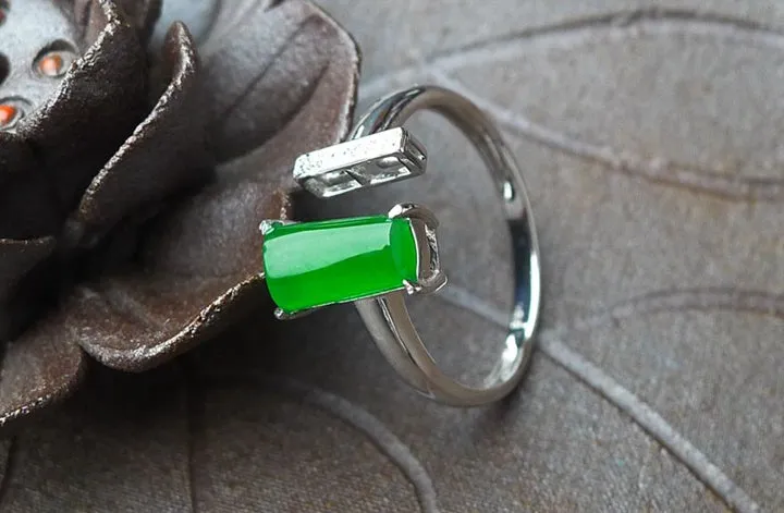 Natural Jade Ring Jadeite Ring TP20