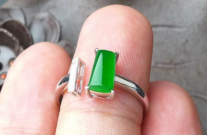 Natural Jade Ring Jadeite Ring TP20