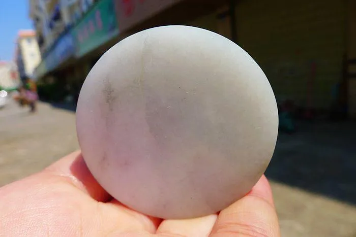 Natural Jade Rough Jadeite Raw (103g,4.8X1.65cm)