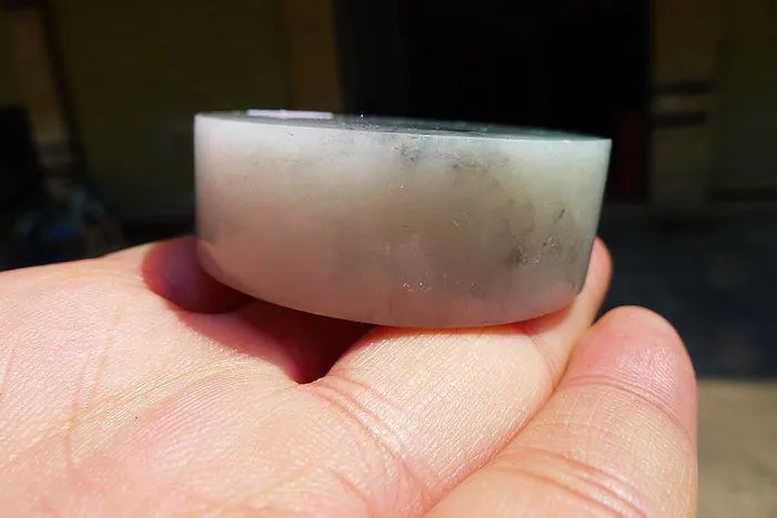 Natural Jade Rough Jadeite Raw (103g,4.8X1.65cm)