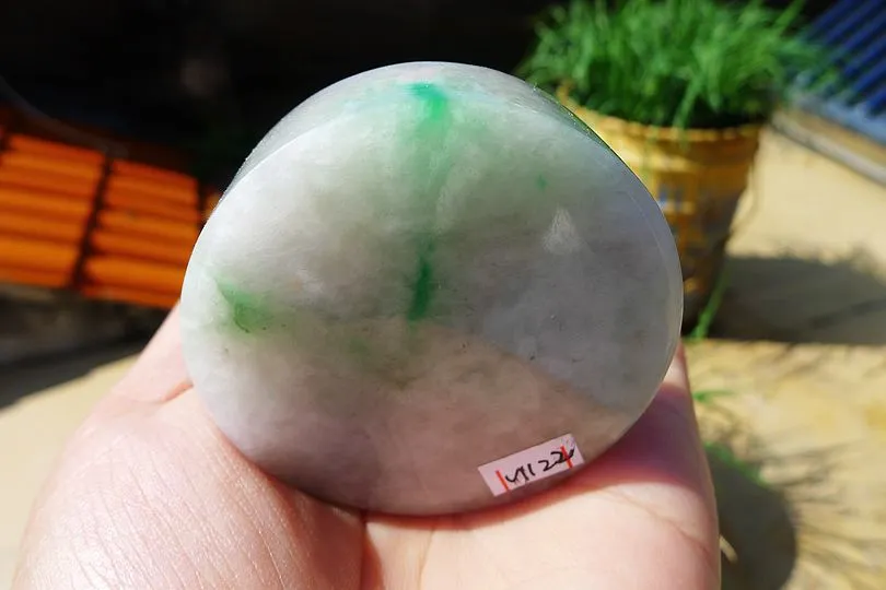 Natural Jade Rough Jadeite Raw (148g,5.4X5.4X1.9cm)