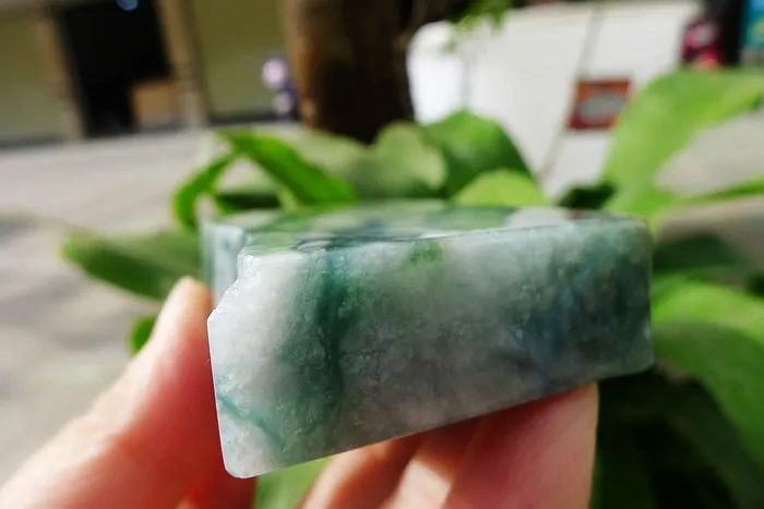 Natural Jade Rough Jadeite Raw (162g,7.1X4.4X1.65cm)