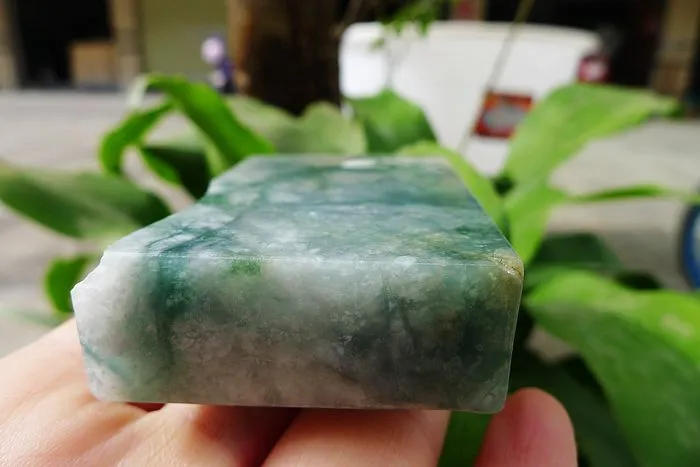 Natural Jade Rough Jadeite Raw (162g,7.1X4.4X1.65cm)